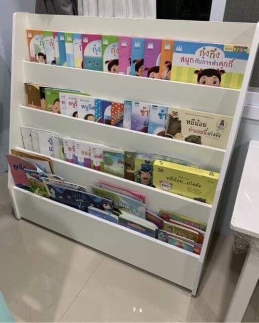 ชั้นวางหนังสือเด็ก PROSPACE FURNITURE รุ่น DORINO 90 ซม. สีขาว_5