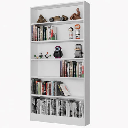 ชั้นวางของ 6 ชั้น PROSPACE FURNITURE รุ่น ANIME ขนาด 80X17X151 ซม. สีขาว_1