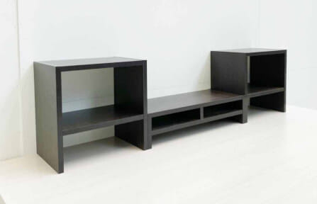 ชุดชั้นวางจอคอม PROSPACE FURNITURE รุ่น ANGASSO สีวอลนัท เซ็ต 3 ชิ้น (ชั้นวางจอคอมและชั้นวางอเนกประสงค์)_4