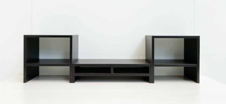 ชุดชั้นวางจอคอม PROSPACE FURNITURE รุ่น ANGASSO สีวอลนัท เซ็ต 3 ชิ้น (ชั้นวางจอคอมและชั้นวางอเนกประสงค์)_5