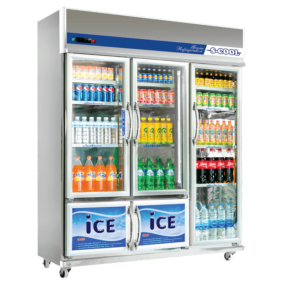 ตู้แช่เครื่องดื่มสแตนเลส 5 ประตู S-COOL STM165ID ความจุ 38 คิว (พรีออเดอร์ 7-10 วัน)