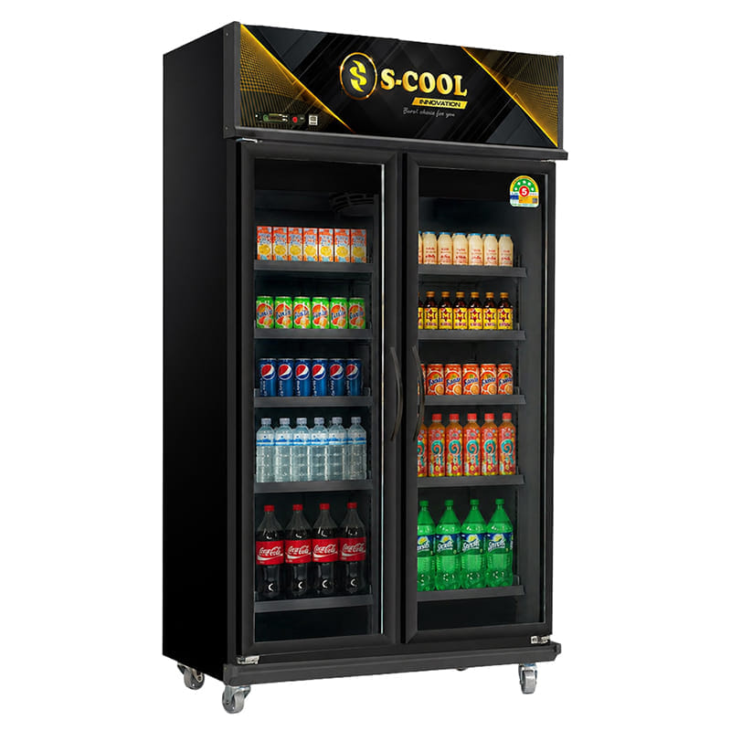 ตู้แช่เครื่องดื่ม 2 ประตู S-COOL SM-HA112C-V4-BB 27.6คิว สีดำ (พรีออเดอร์ 7-10 วัน)_3