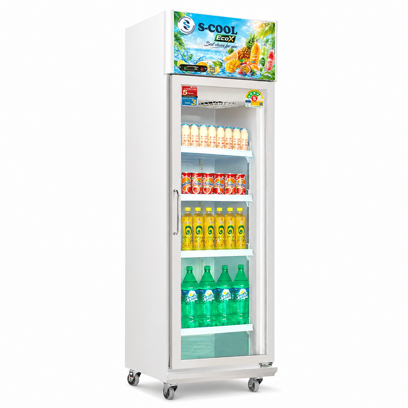 ตู้แช่เครื่องดื่ม 1 ประตู S-COOL SS-61-V1 10.5คิว สีขาว (พรีออเดอร์ 7-10 วัน)_0