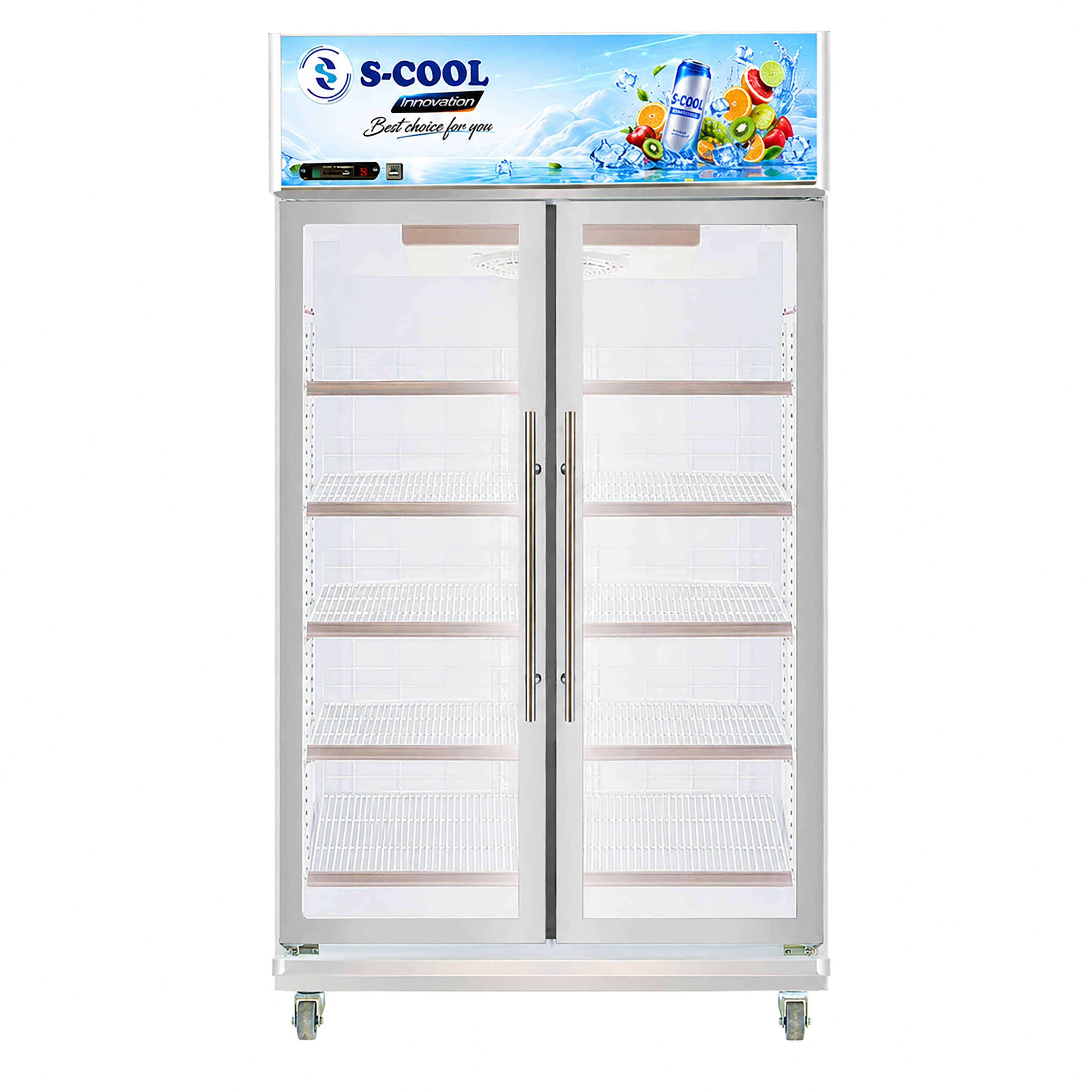 ตู้แช่เครื่องดื่ม 2 ประตู S-COOL SM-HA112C-V4 27.6คิว สีขาว (พรีออเดอร์ 7-10 วัน)_1