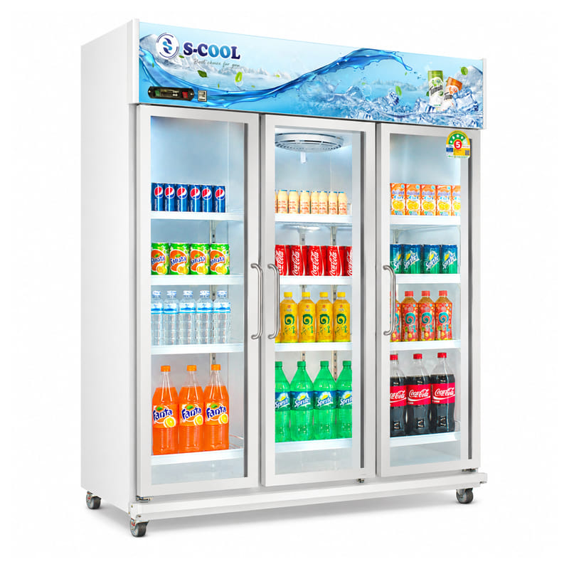 ตู้แช่เครื่องดื่ม 3 ประตู S-COOL SS-HA153-V1 33คิว สีขาว_3