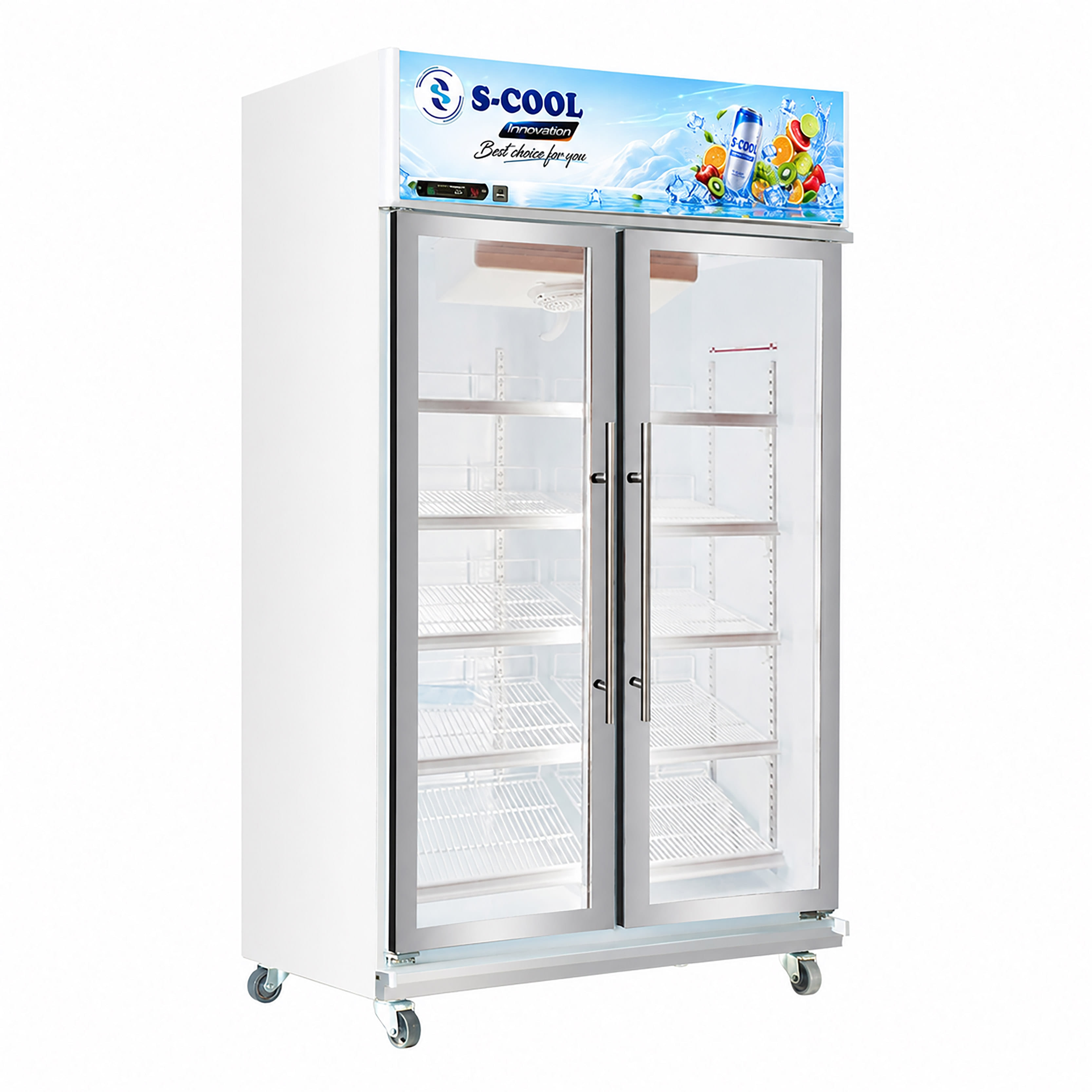 ตู้แช่เครื่องดื่ม 2 ประตู S-COOL SM-HA112C-V4 27.6คิว สีขาว (พรีออเดอร์ 7-10 วัน)_4
