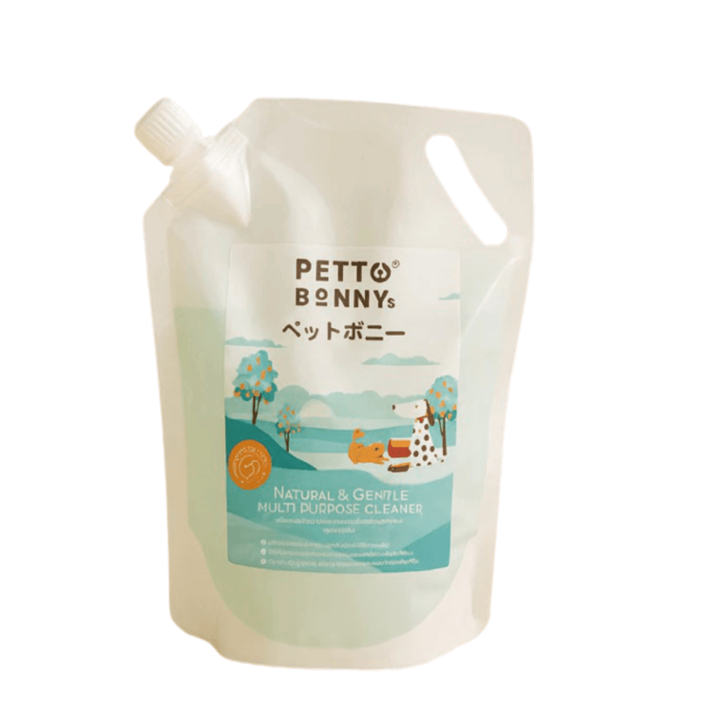 ถุงเติมรีฟิลน้ำยาทำความสะอาดอเนกประสงค์ PETTO BONNYS สูตรเข้มข้น กลิ่นเปปเปอร์มินต์และส้ม 600 มล._11