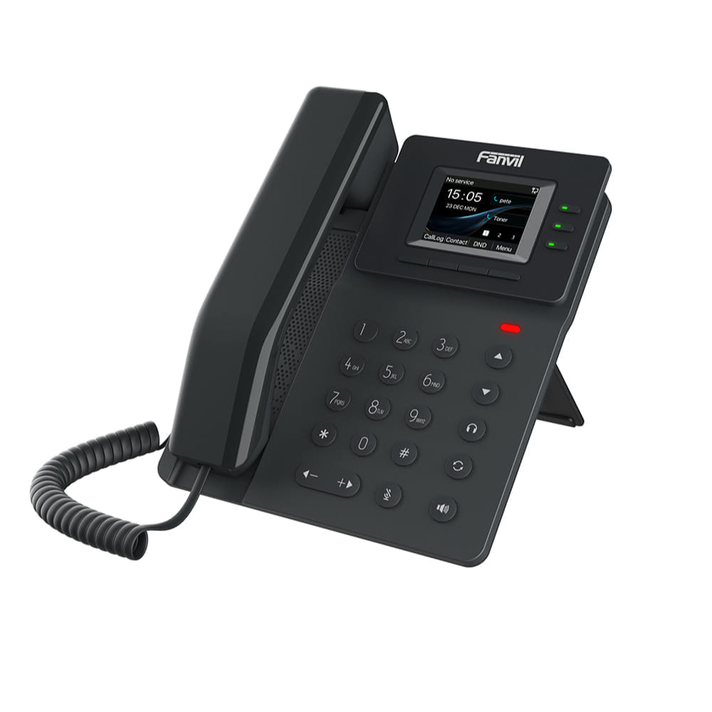 โทรศัพท์สำนักงาน FANVIL FNV-V60W สีดำ (BASIC-LEVEL IP PHONE)