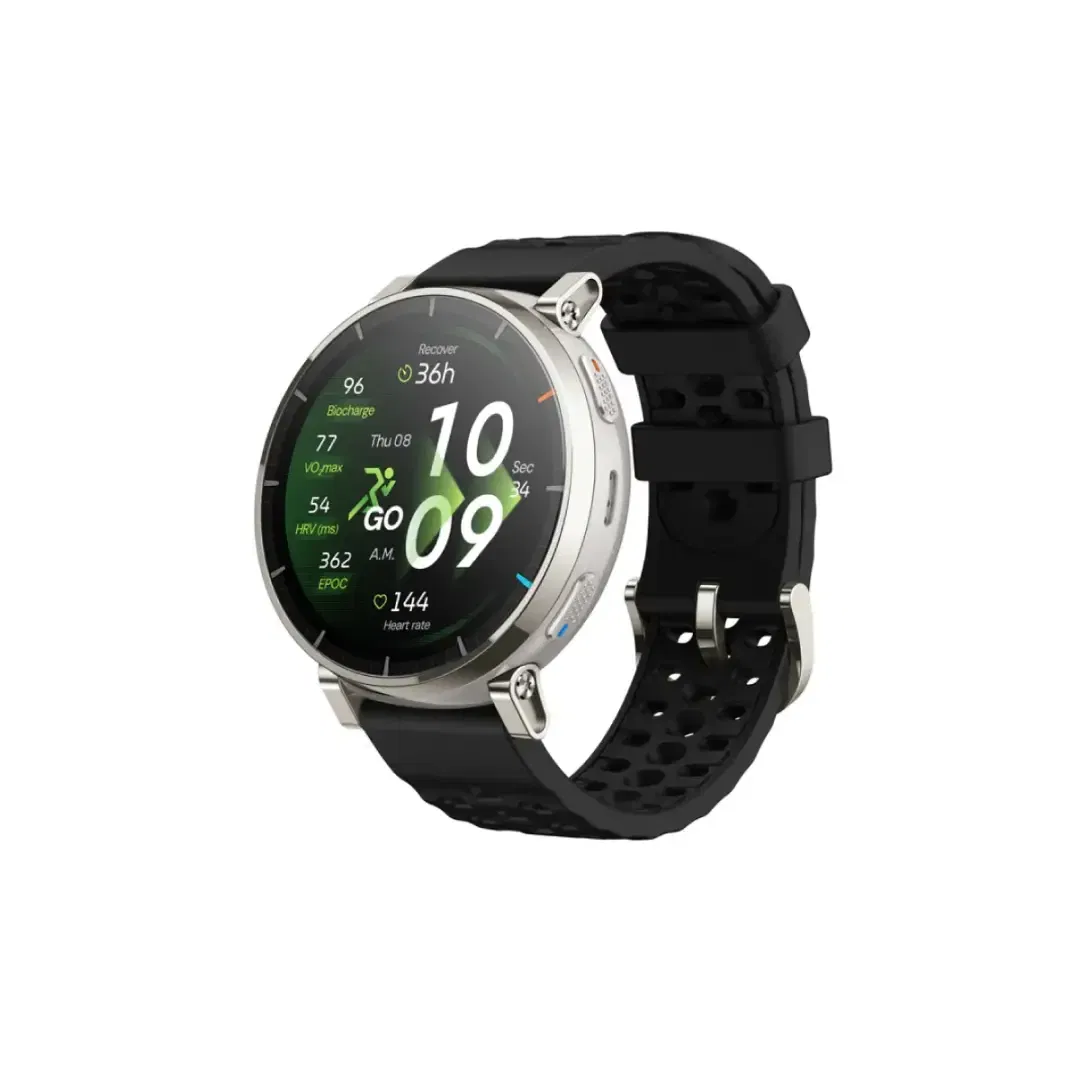 สมาร์ทวอทช์ AMAZFIT ACTIVE 3 PREMIUM หน้าจอ 1.32" AMOLED สี APEX SILVER