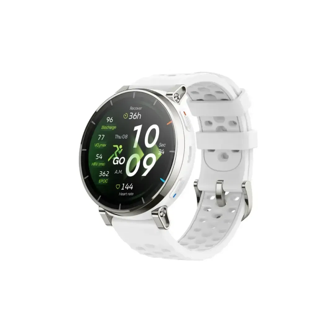 สมาร์ทวอทช์ AMAZFIT ACTIVE 3 PREMIUM หน้าจอ 1.32" AMOLED สี AERO WHITE