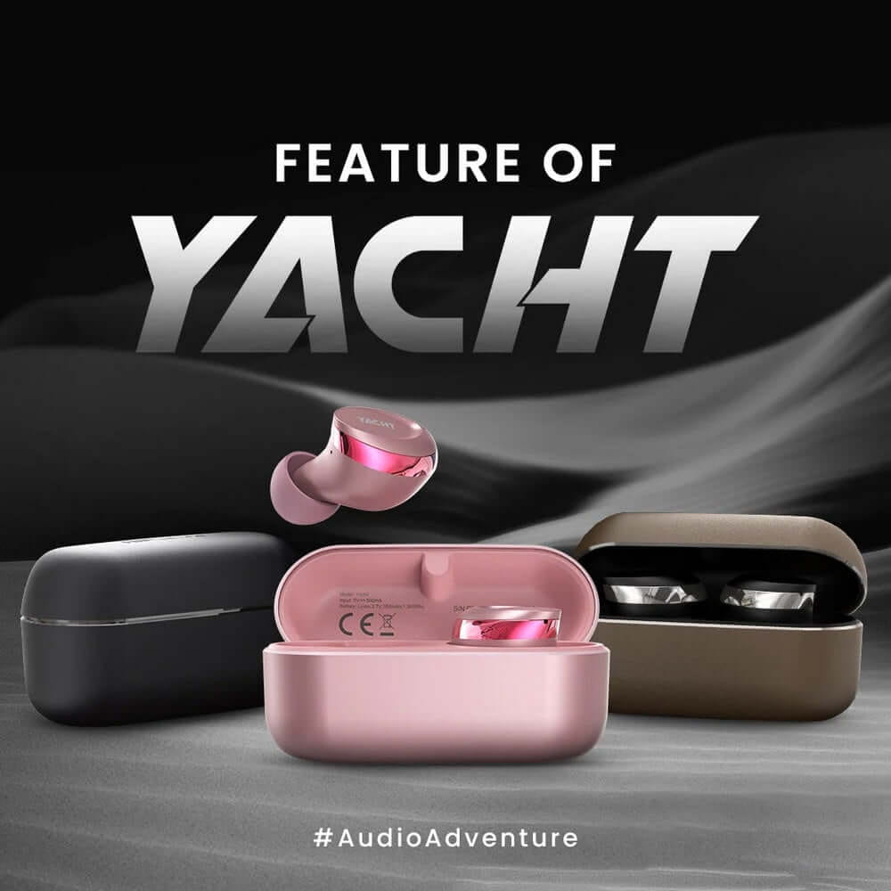 หูฟังบลูทูธไร้สาย HIFUTURE YACHT สีดำ