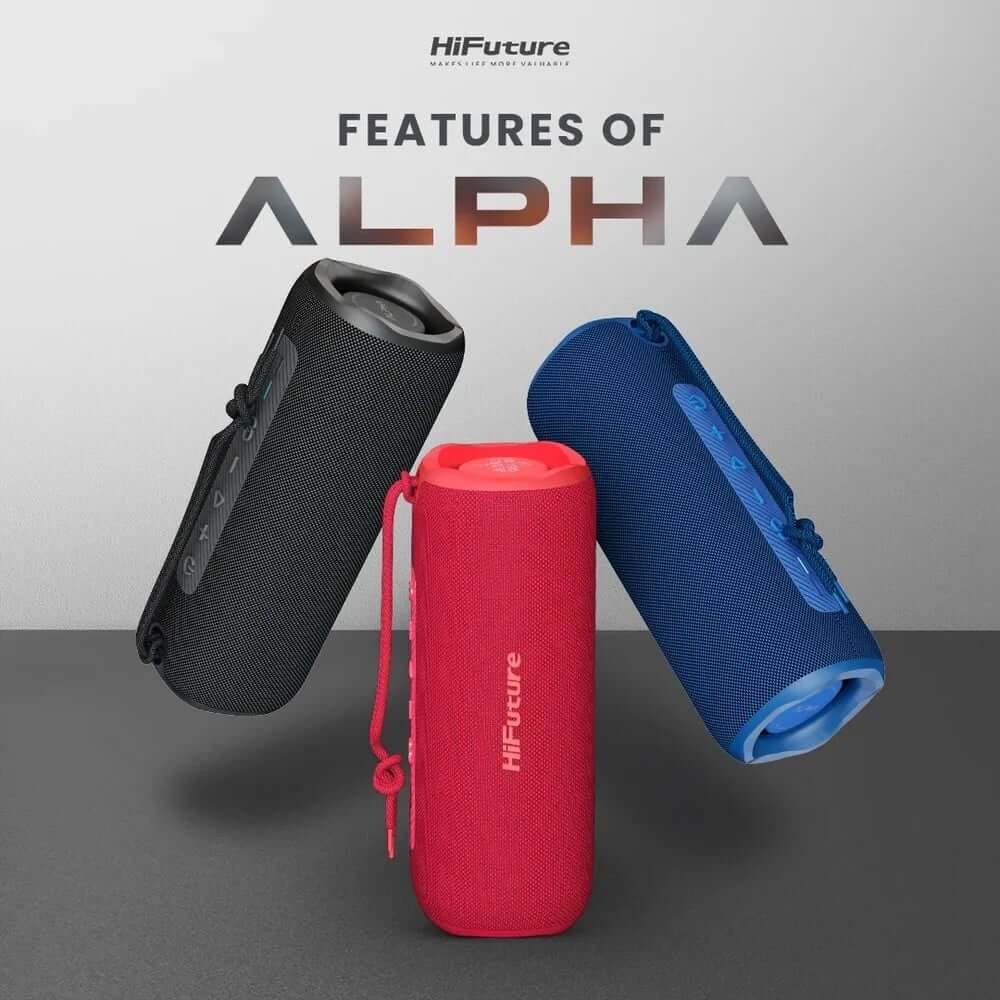 ลำโพงบลูทูธ HIFUTURE ALPHA แอมป์ในตัวแบบ 2-IN-1 สีน้ำเงิน
