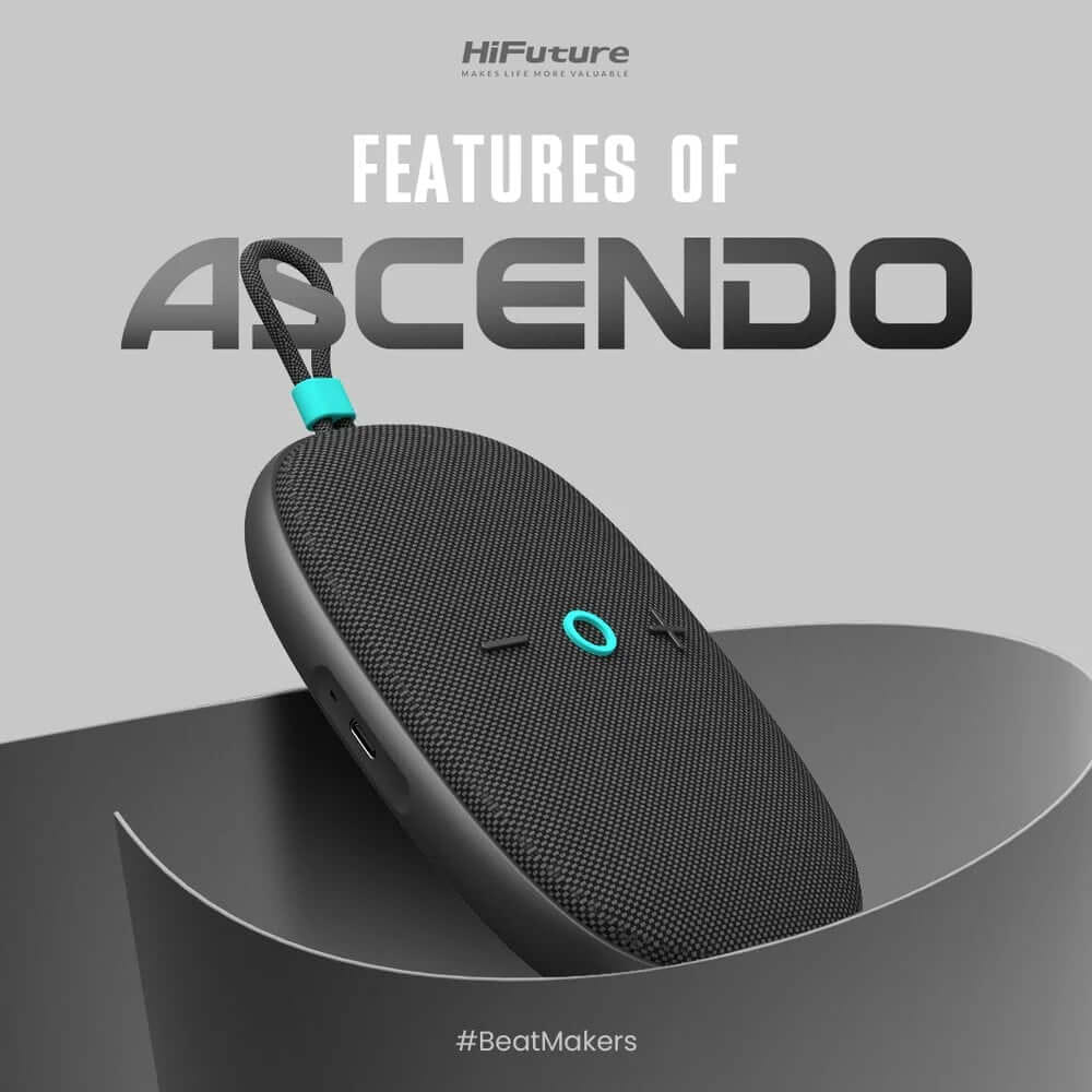 ลำโพงบลูทูธ HIFUTURE ASCENDO แอมป์ในตัวแบบ 2-IN-1 สีชมพู
