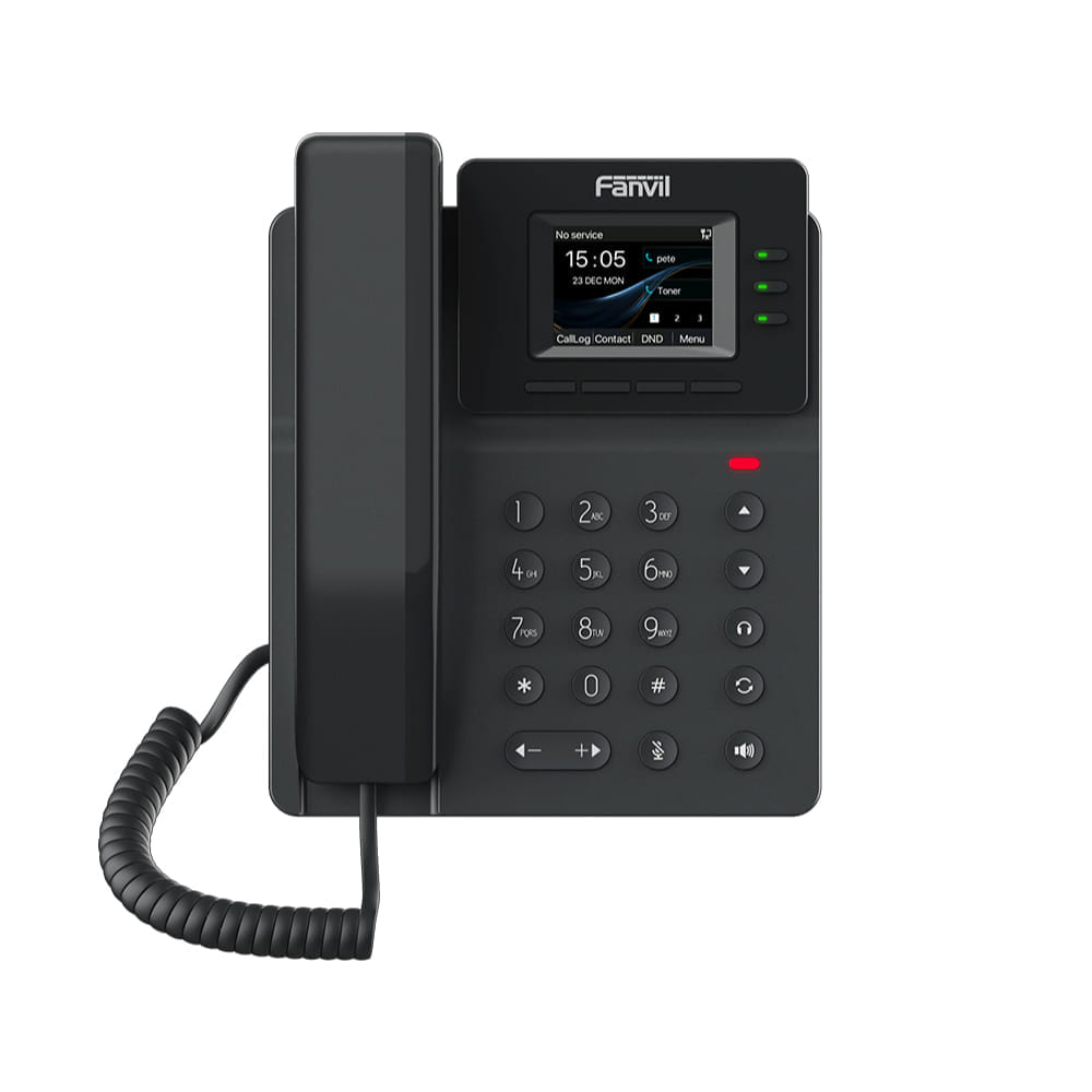 โทรศัพท์สำนักงาน FANVIL FNV-V60W สีดำ (BASIC-LEVEL IP PHONE)