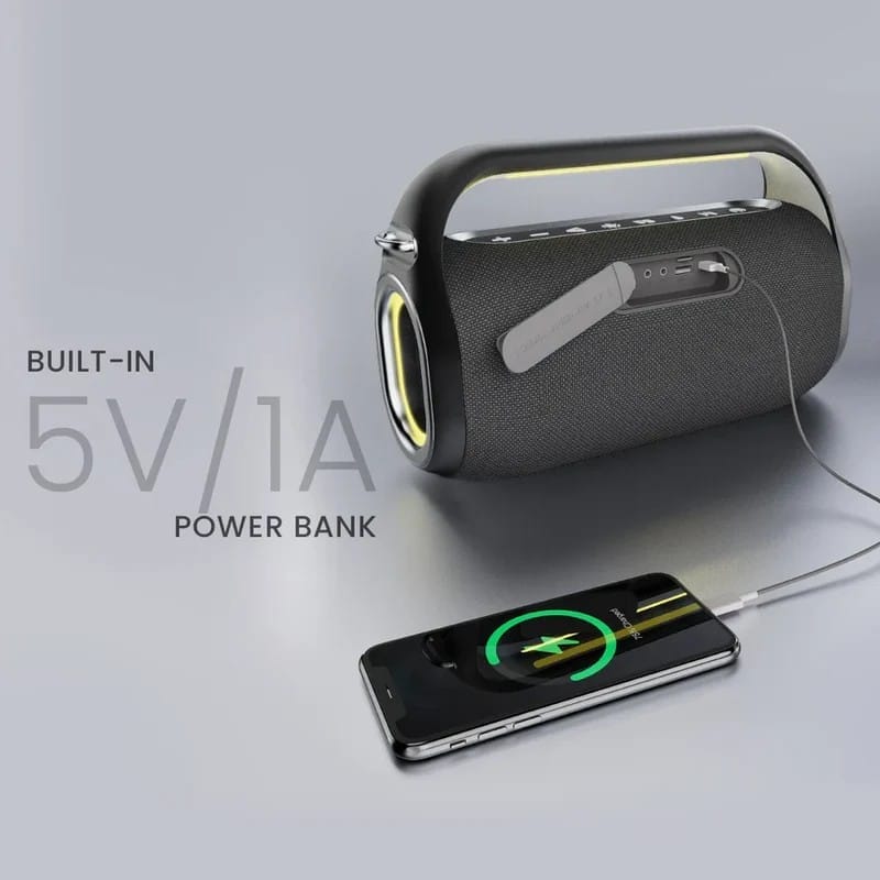 ลำโพงบลูทูธ สำหรับร้องคาราโอเกะ HIFUTURE MUSICBOX 100 สีดำ