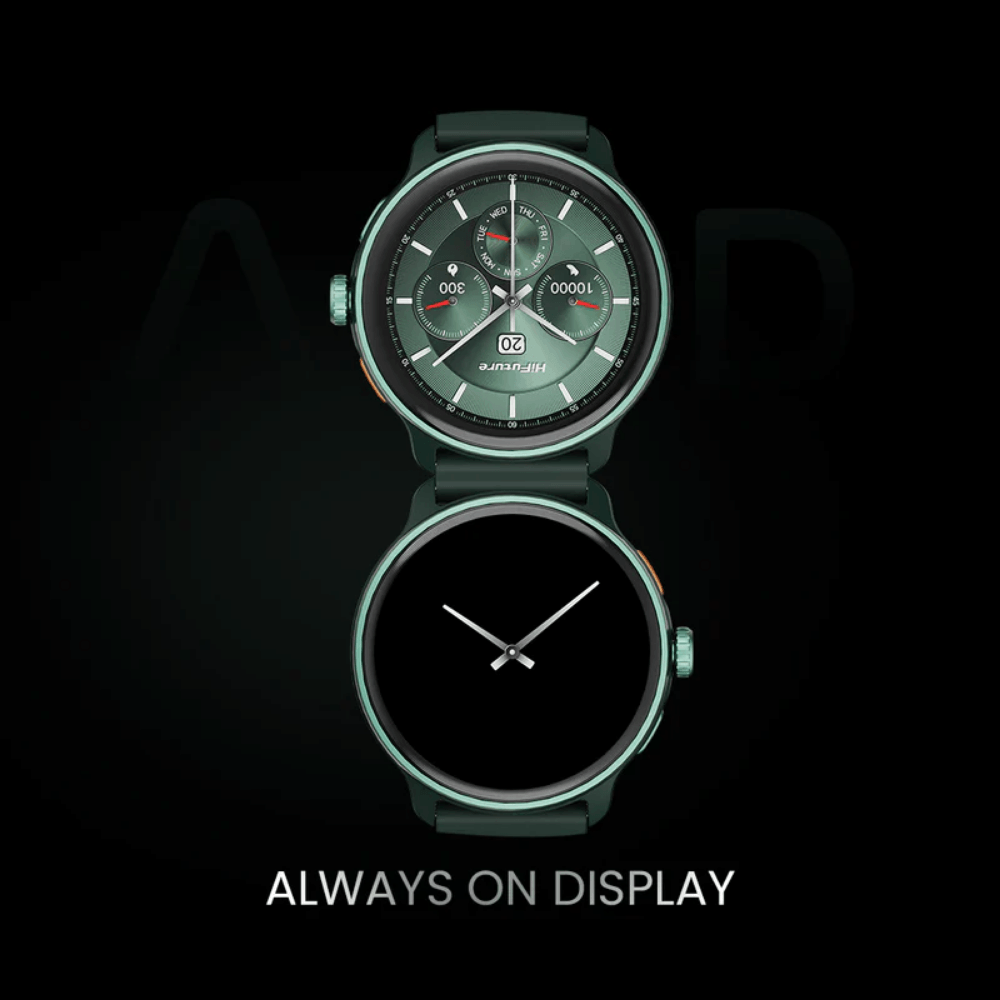 สมาร์ทวอทช์ HIFUTURE VELA มีฟีเจอร์ AI หน้าจอ AMOLED 1.43 นิ้ว สี DARK GREEN