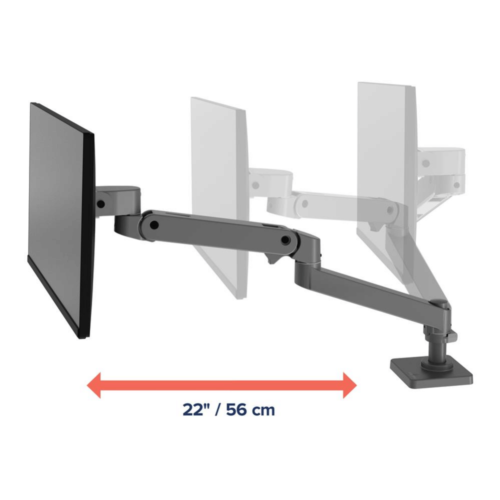 แขนจับจอมอนิเตอร์ ERGOTRON รุ่น LX PRO รองรับจอขนาด 34 นิ้ว สีเทาเข้ม