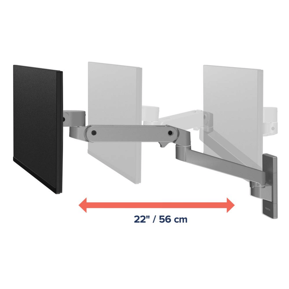 แขนจับจอมอนิเตอร์ ERGOTRON รุ่น LX PRO WALL รองรับจอขนาด 34 นิ้ว สีเทาเข้ม