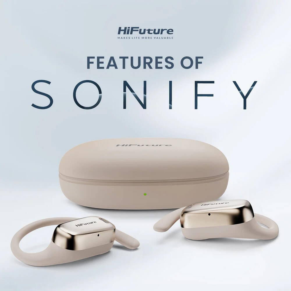 หูฟังไร้สาย HIFUTURE SONIFY สี CHAMPAGNE_3