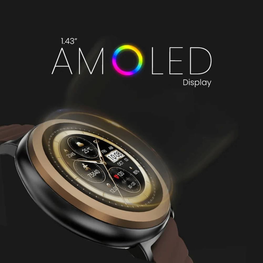 สมาร์ทวอทช์ HIFUTURE AURORA หน้าจอ AMOLED 1.43 นิ้ว สี DARK GREEN