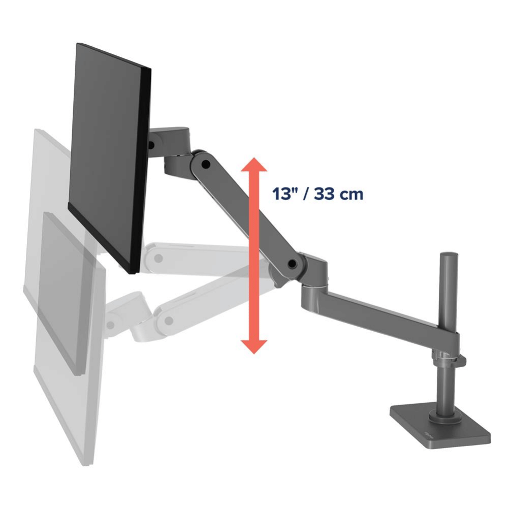 แขนจับจอมอนิเตอร์ ERGOTRON รุ่น LX PRO TALL POLE รองรับจอขนาด 34 นิ้ว สีเทา