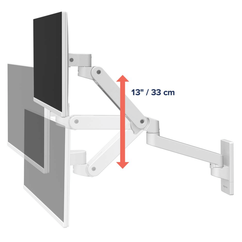 แขนจับจอมอนิเตอร์ ERGOTRON รุ่น LX PRO WALL รองรับจอขนาด 34 นิ้ว สีขาว