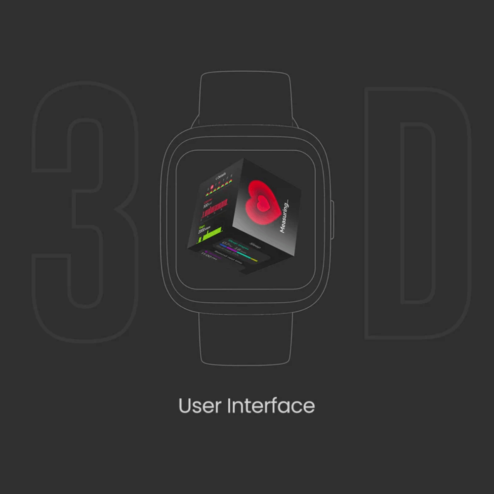สมาร์ทวอทช์ HIFUTURE EDGE หน้าจอ IPS 1.72 นิ้ว สีดำ