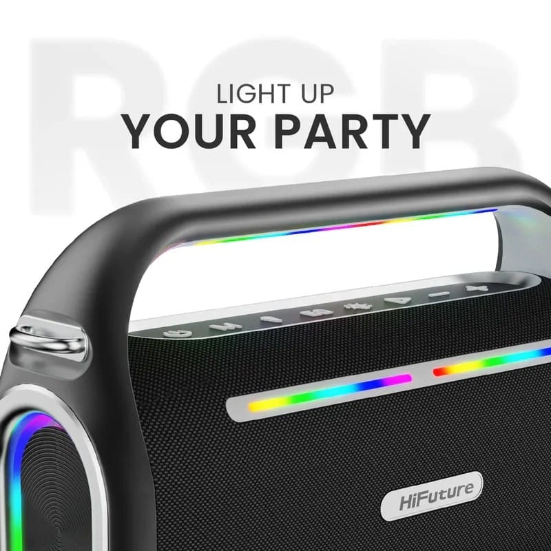 ลำโพงบลูทูธ สำหรับร้องคาราโอเกะ HIFUTURE MUSICBOX 100 สีดำ