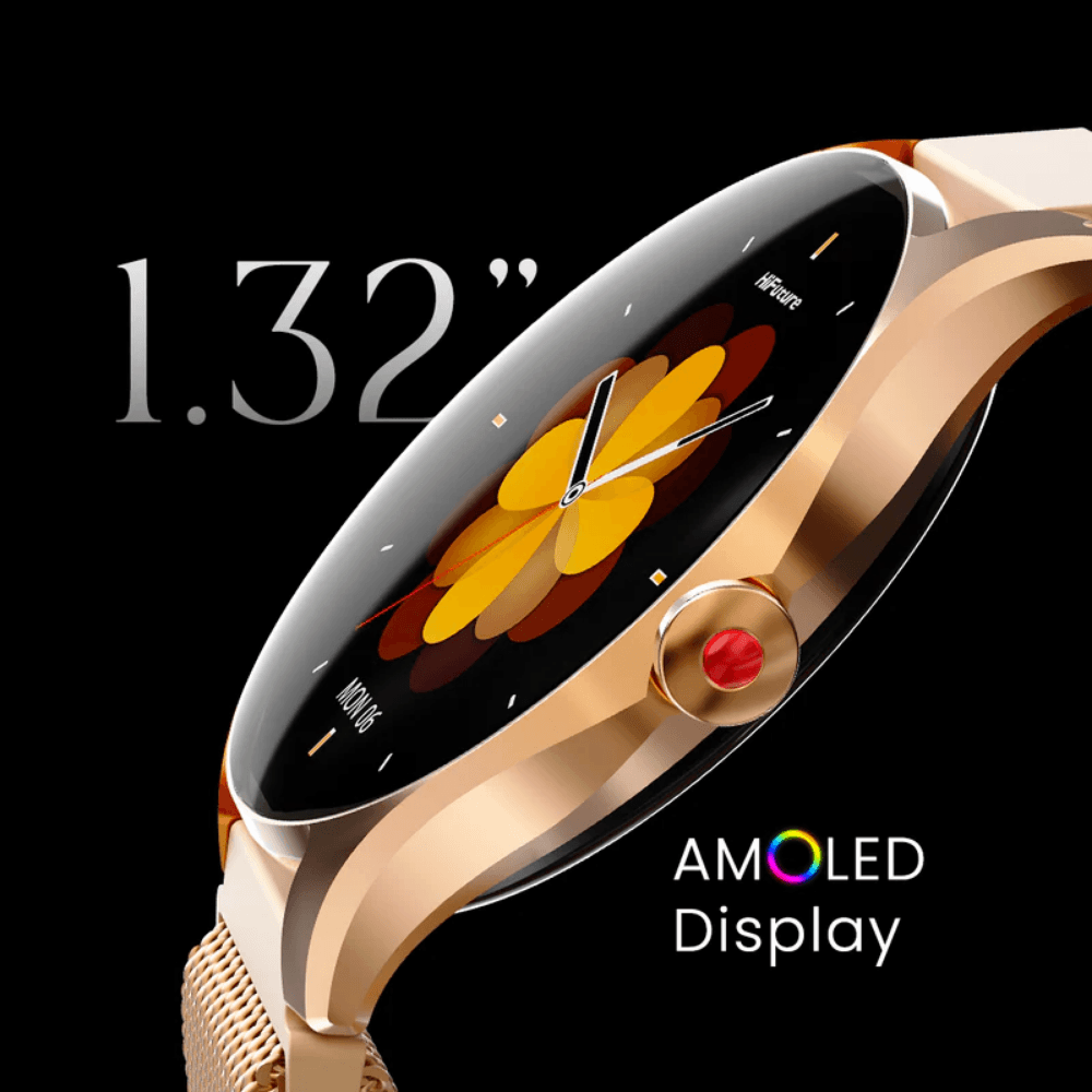 สมาร์ทวอทช์ HIFUTURE AURA 2 หน้าจอ AMOLED 1.32 นิ้ว สีดำ