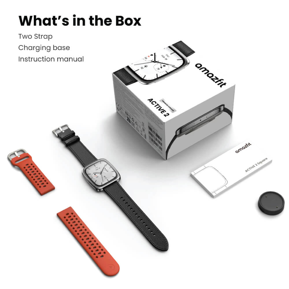 สมาร์ทวอทช์ AMAZFIT ACTIVE 2 SQUARE หน้าจอ 1.75