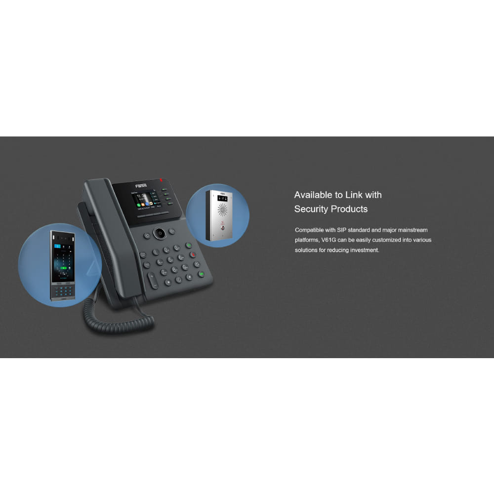 โทรศัพท์สำนักงาน FANVIL FNV-V61G สีดำ ( PRIME BUSINESS PHONE)