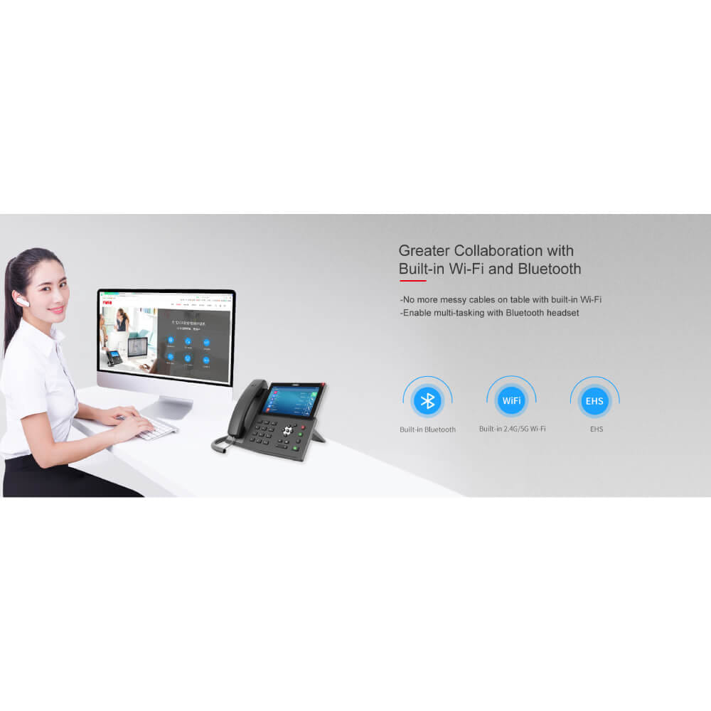 โทรศัพท์สำนักงาน FANVIL FNV-X7A สีดำ (ANDROID TOUCH SCREEN IP PHONE)_9