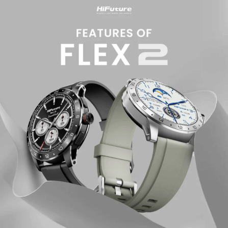สมาร์ทวอทช์ HIFUTURE FLEX 2 หน้าจอ AMOLED 1.39 นิ้ว สี SILVER_1