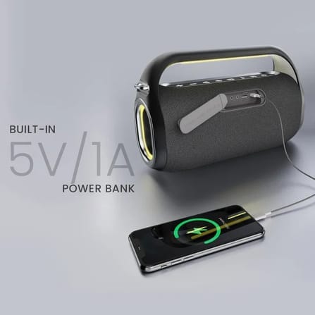 ลำโพงบลูทูธ สำหรับร้องคาราโอเกะ HIFUTURE MUSICBOX 100 สีดำ_2