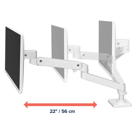 แขนจับจอมอนิเตอร์ ERGOTRON รุ่น LX PRO รองรับจอขนาด 34 นิ้ว สีขาว_2