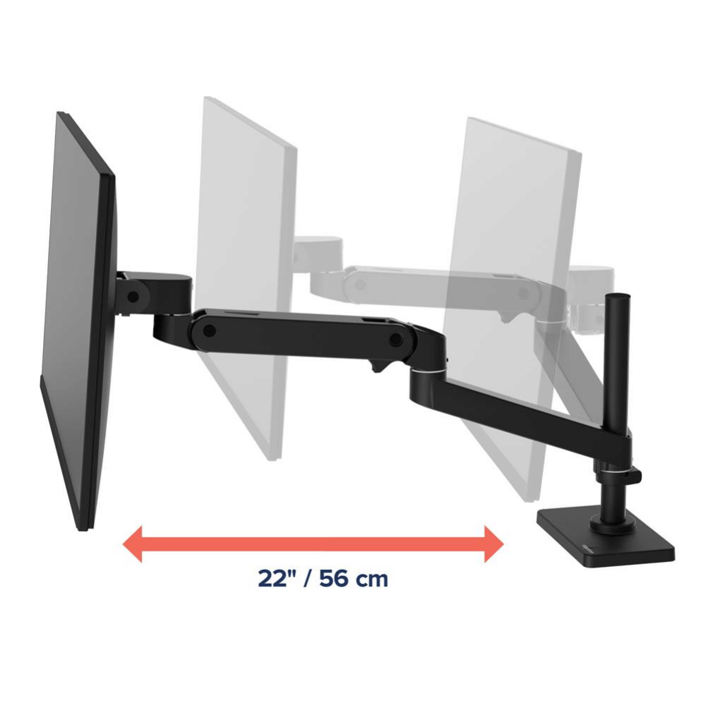 แขนจับจอมอนิเตอร์ ERGOTRON รุ่น LX PRO TALL POLE รองรับจอขนาด 34 นิ้ว สีดำ_2