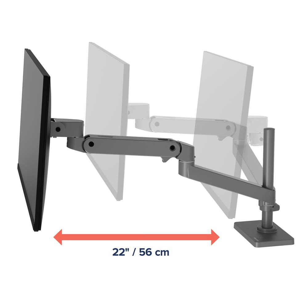 แขนจับจอมอนิเตอร์ ERGOTRON รุ่น LX PRO TALL POLE รองรับจอขนาด 34 นิ้ว สีเทา_2