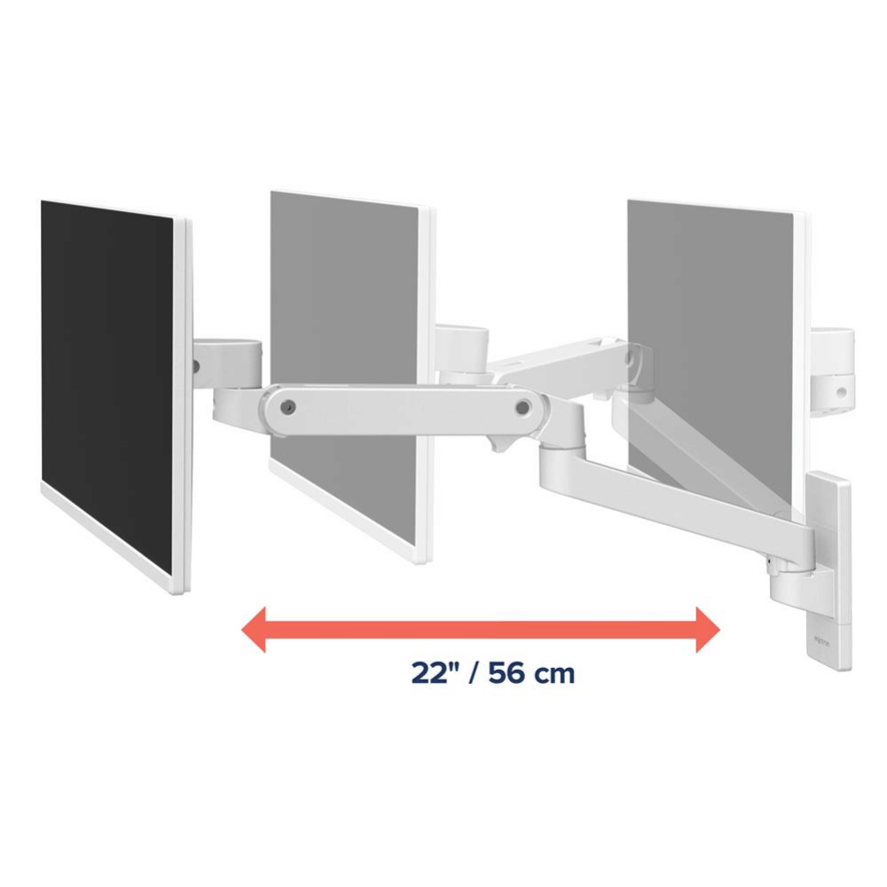 แขนจับจอมอนิเตอร์ ERGOTRON รุ่น LX PRO WALL รองรับจอขนาด 34 นิ้ว สีขาว_2