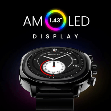 สมาร์ทวอทช์ HIFUTURE AIX มีฟีเจอร์ AI หน้าจอ AMOLED 1.43 นิ้ว สีดำ_3