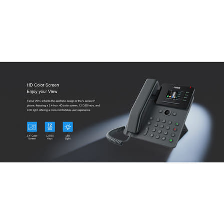 โทรศัพท์สำนักงาน FANVIL FNV-V61G สีดำ ( PRIME BUSINESS PHONE)_4
