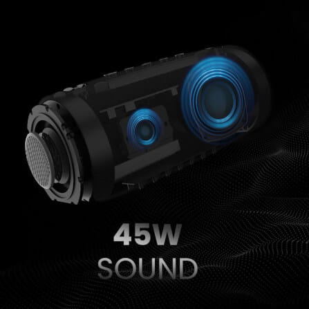 ลำโพงบลูทูธ HIFUTURE GRAVITY BASS ENHANCED EQ 45W สีดำ_4