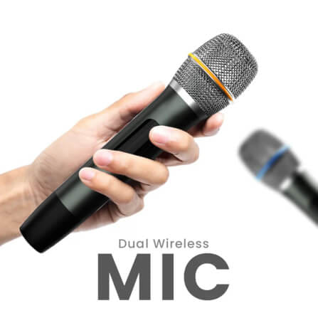 ลำโพงบลูทูธ HIFUTURE VOCALIST 300 พร้อมไมโครโฟน สีดำ_4