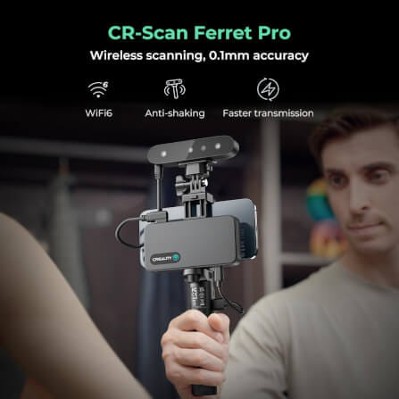 เครื่องสแกน 3 มิติ CREALITY CR-SCAN FERRET PRO แบบไร้สาย_5