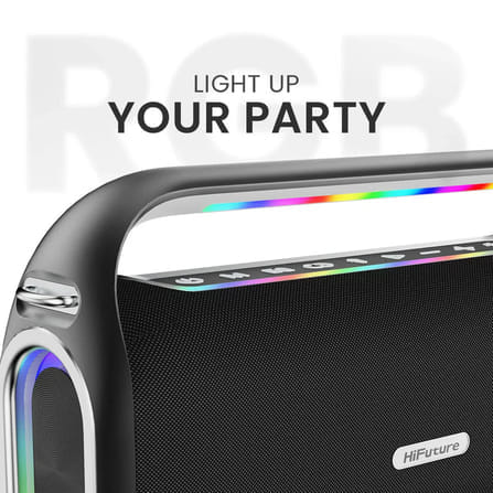ลำโพงบลูทูธ สำหรับร้องคาราโอเกะ HIFUTURE MUSICBOX 300 สีดำ_5