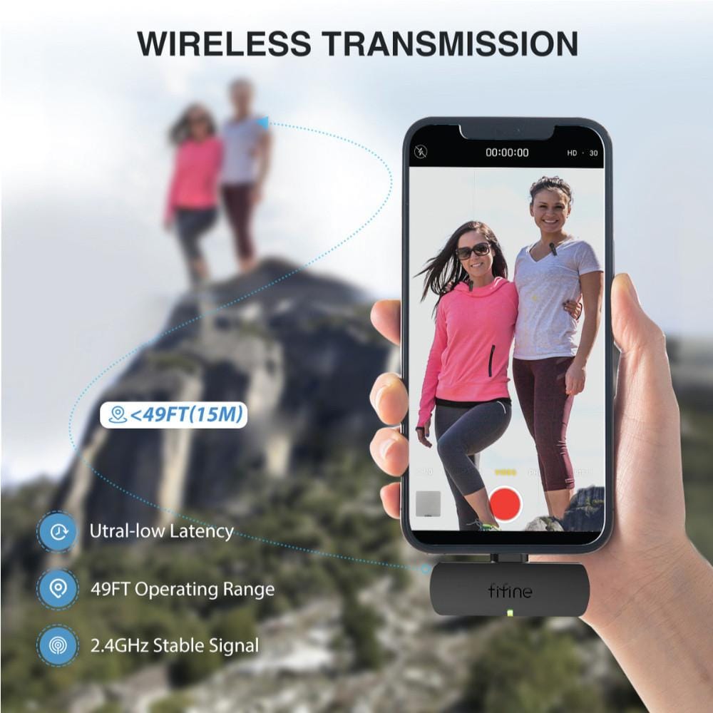 ไมโครโฟนไร้สาย FIFINE M8 DUAL WIRELESS LAPEL สีดำ_6