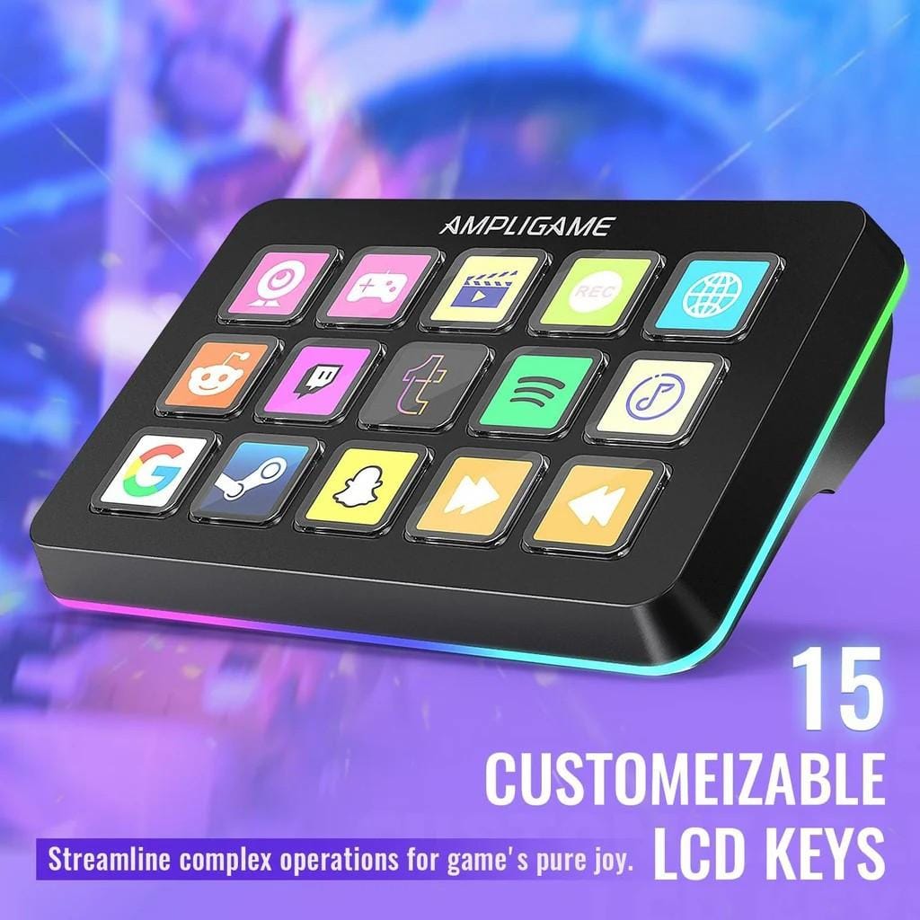 อุปกรณ์ควบคุมสตรีม FIFINE D6 STREAM CONTROLLER สีขาว_2