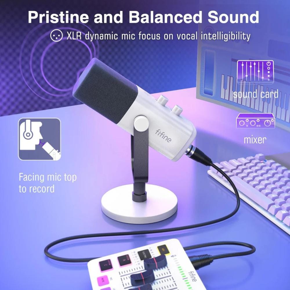 ไมโครโฟน FIFINE AMPLIGAME AM8 USB/XLR สีดำ_7