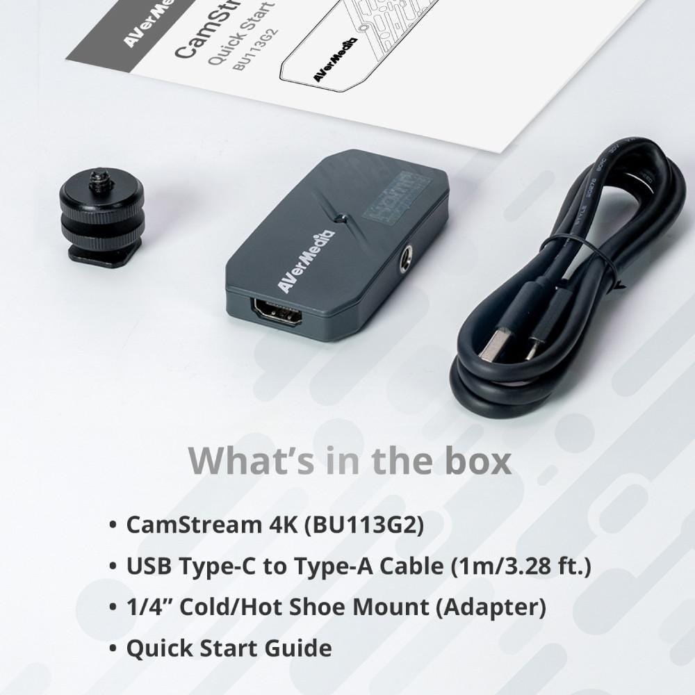 แคปเจอร์การ์ด AVER MEDIA BU113G2 CAM STREAM 4K สำหรับสตรีมมิ่ง_8