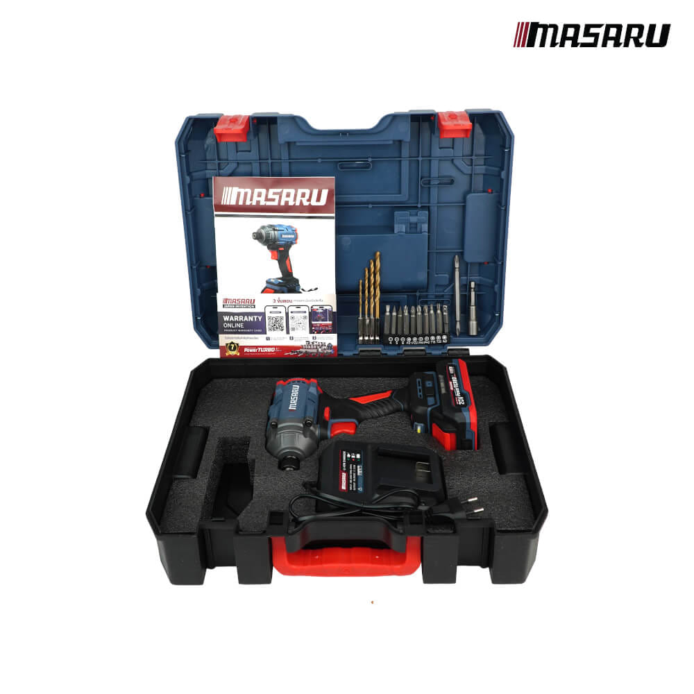 ไขควงกระแทกไร้สาย MASARU รุ่น SCDI-145 (พร้อมแบตเตอรี่)_8