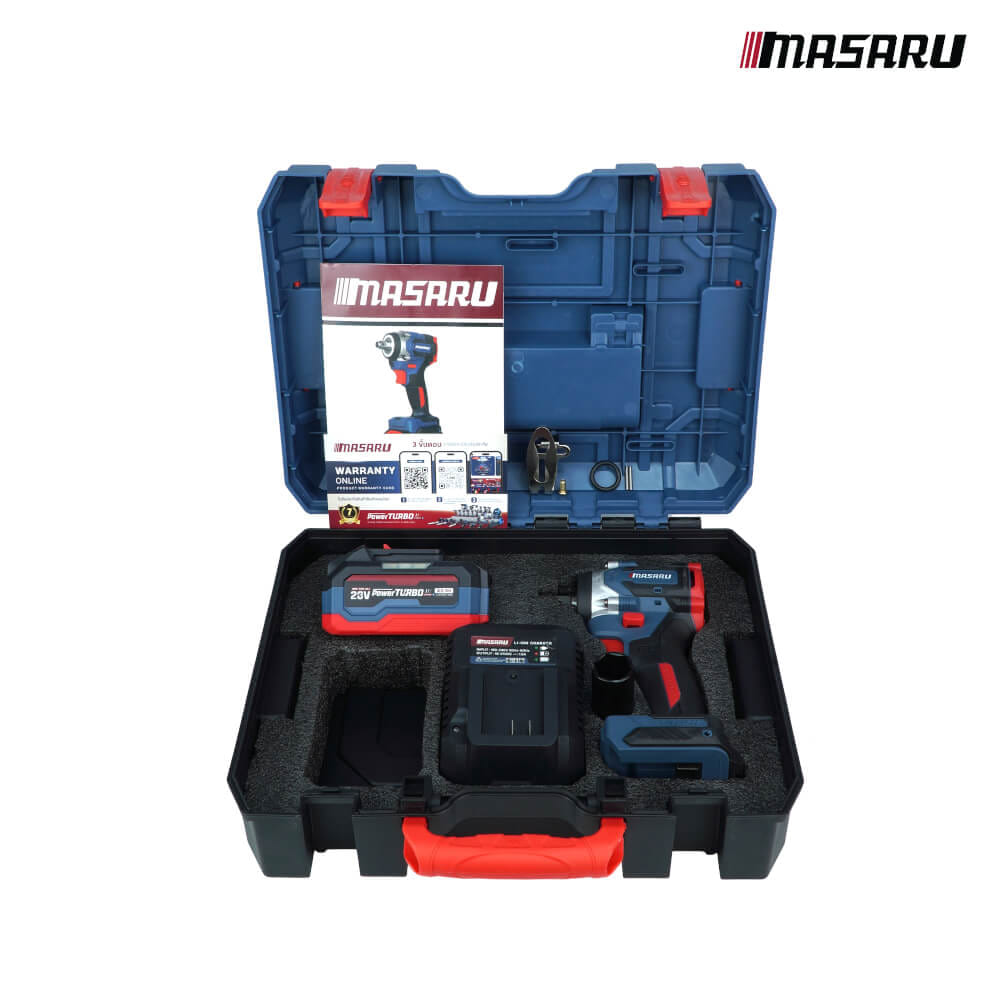 บล็อกกระแทกไร้สาย MASARU รุ่น SCDW-225 (พร้อมแบตเตอรี่)_8